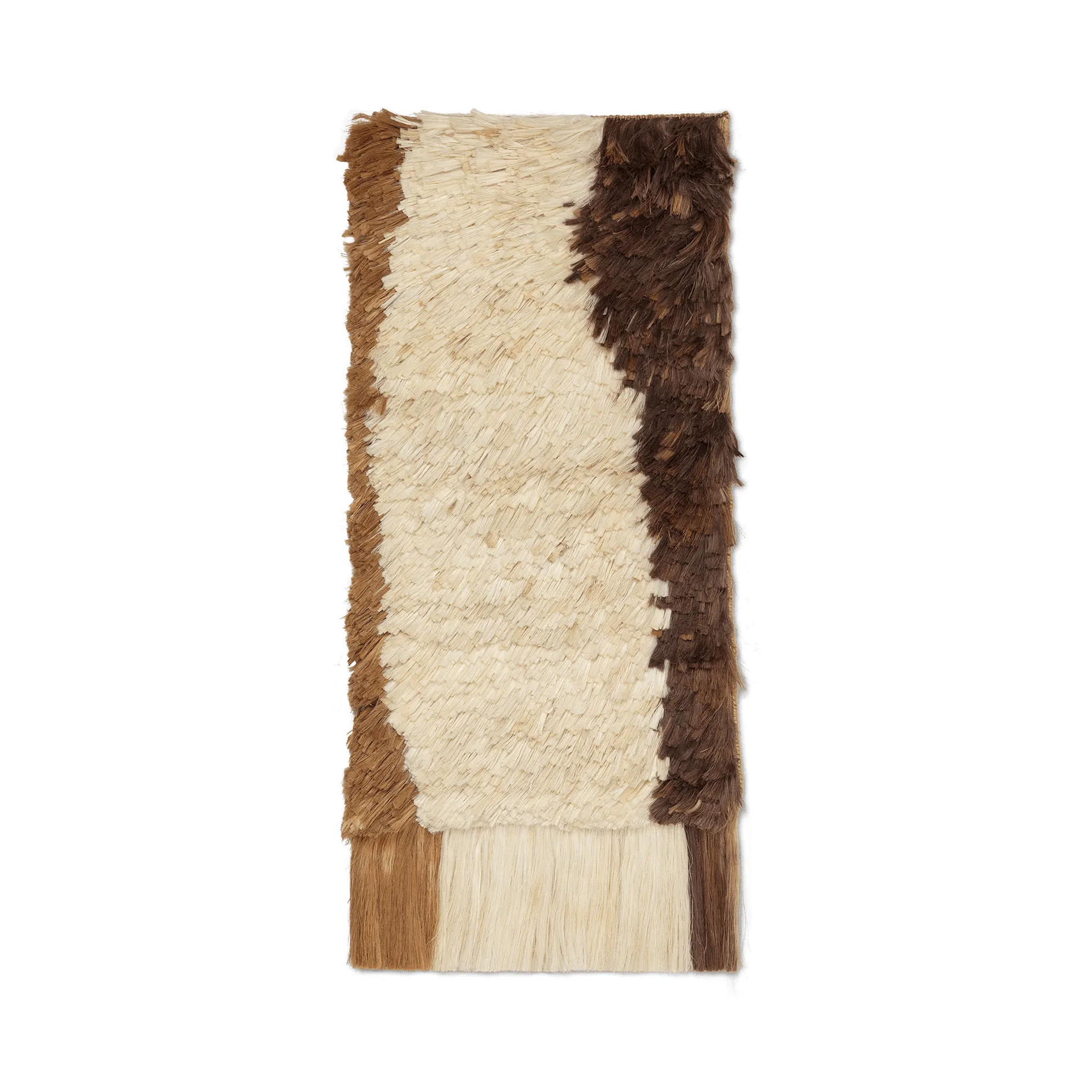 Edge Wall Rug vægbeklædning 50x110 cm, Offwhite/Coffee Ferm Living