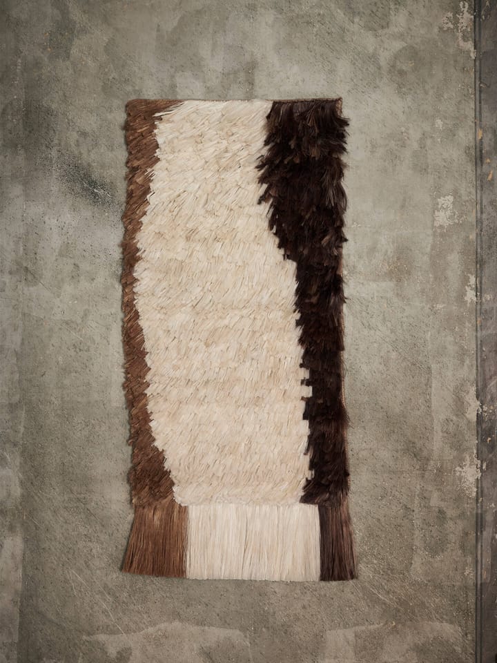 Edge Wall Rug vægbeklædning 50x110 cm - Offwhite/Coffee - ferm LIVING