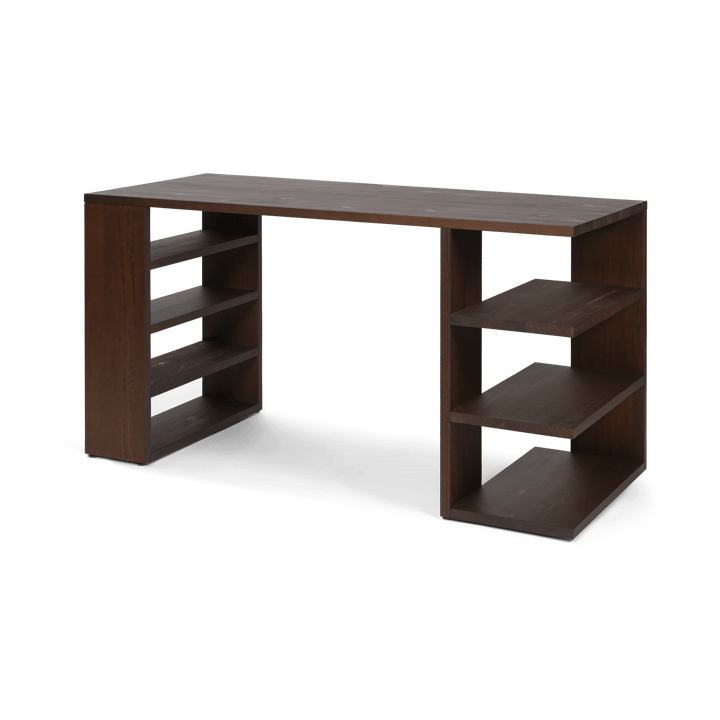 Edre skrivebord 137x65x73,5 cm - Dark Stained Pine - Ferm Living