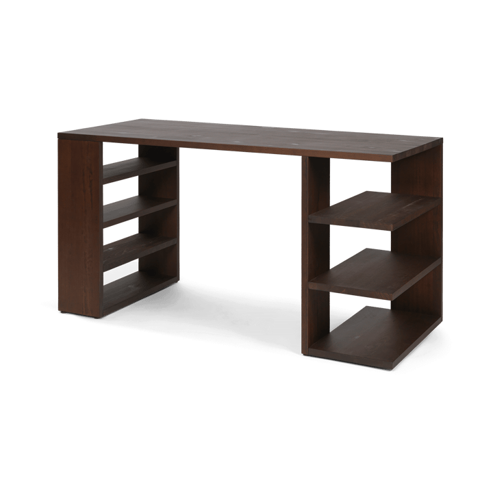 Edre skrivebord 137x65x73,5 cm - Dark Stained Pine - Ferm LIVING