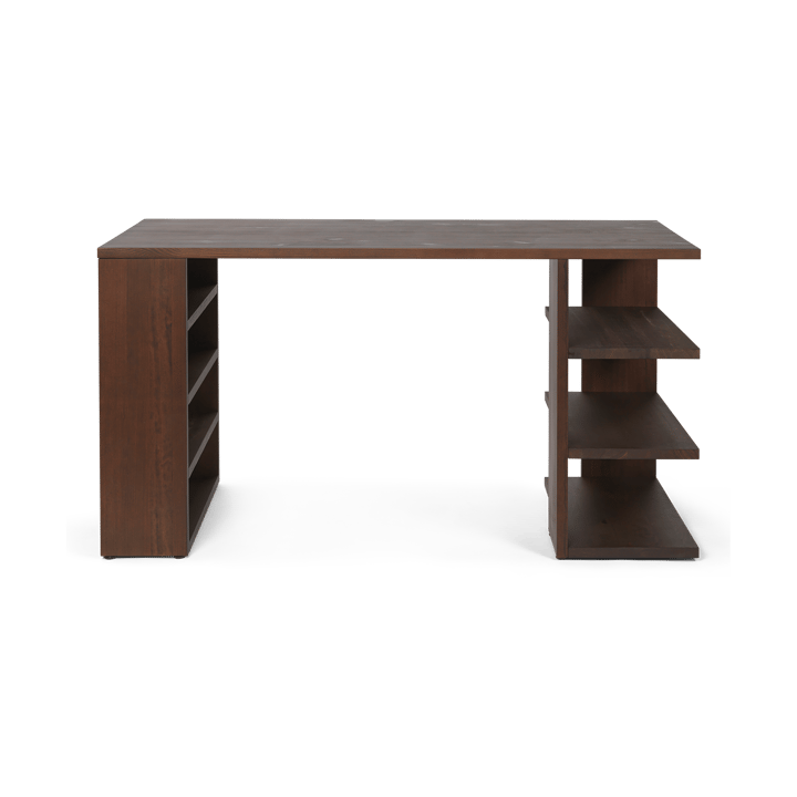 Edre skrivebord 137x65x73,5 cm, Dark Stained Pine Ferm Living