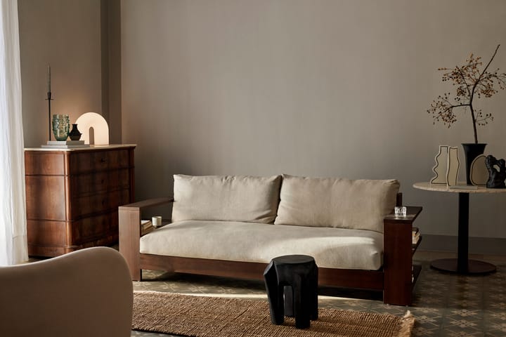 Edre sofa classic linen - Dark stained/Natural - ferm LIVING