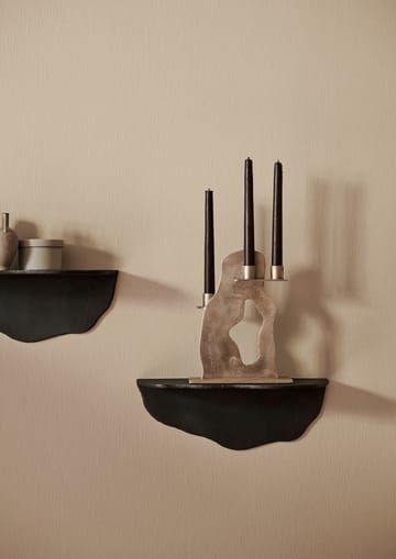 Erode lysestage 21x27x4 cm - Brass - Ferm Living