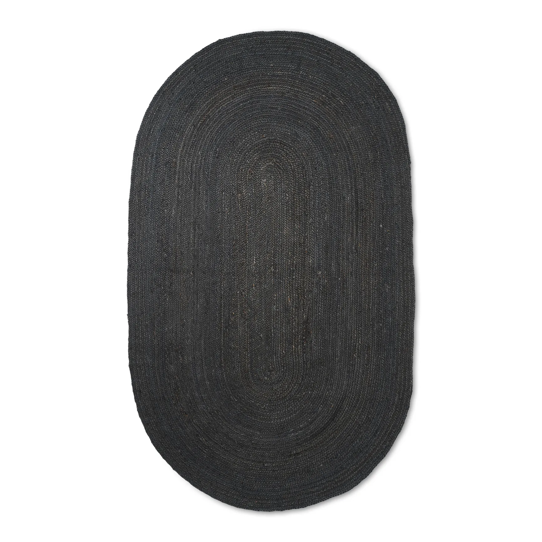 Eternal jutetæppe ovalt small, Black Ferm Living