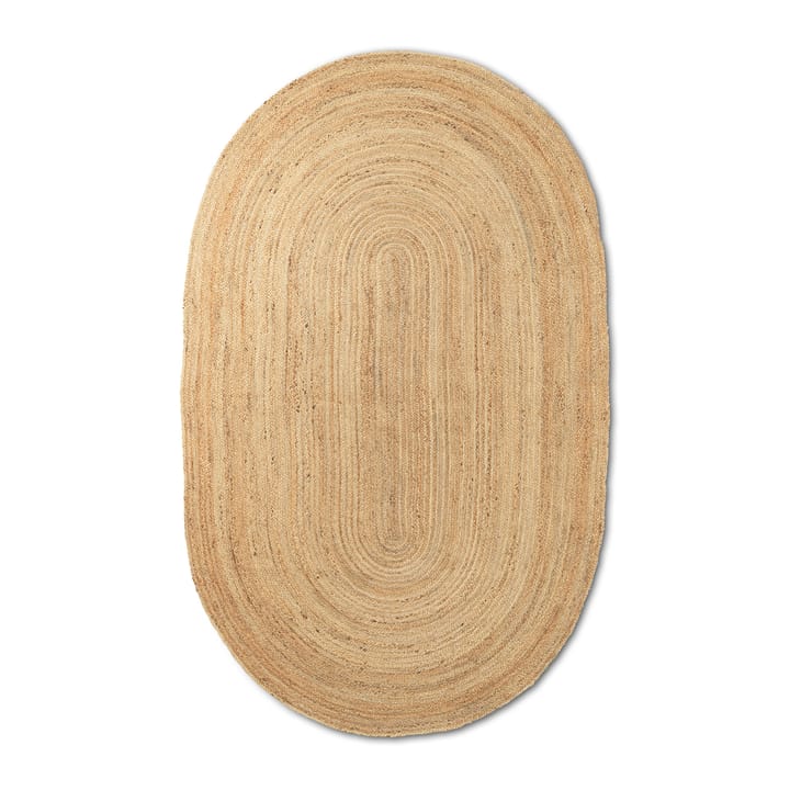 Eternal jutetæppe ovalt small - Natural - Ferm Living