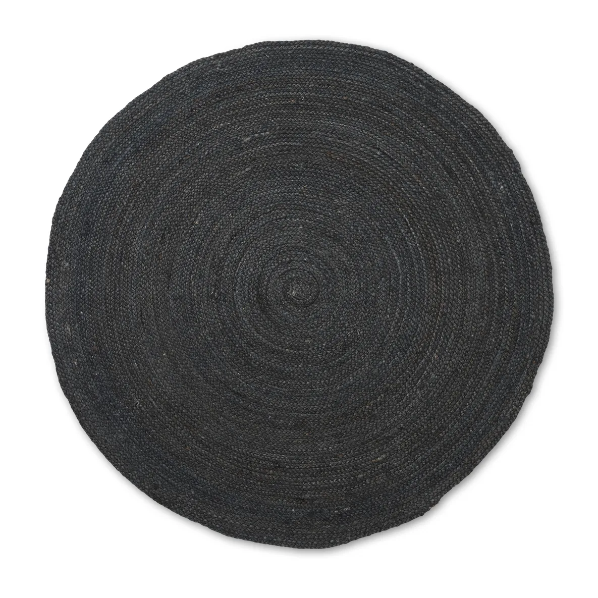 Eternal jutetæppe rundt small, Black Ferm Living