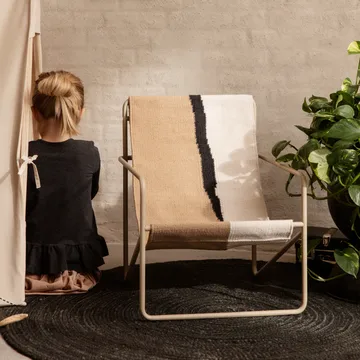 Eternal jutetæppe rundt small - Black - Ferm Living