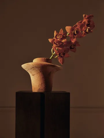 Evio vase - Burnt umber, Ø25x22 cm - Ferm Living