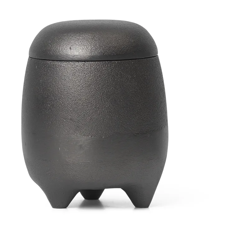 Evoke lys i beholder, Blackened Aluminium Ferm Living