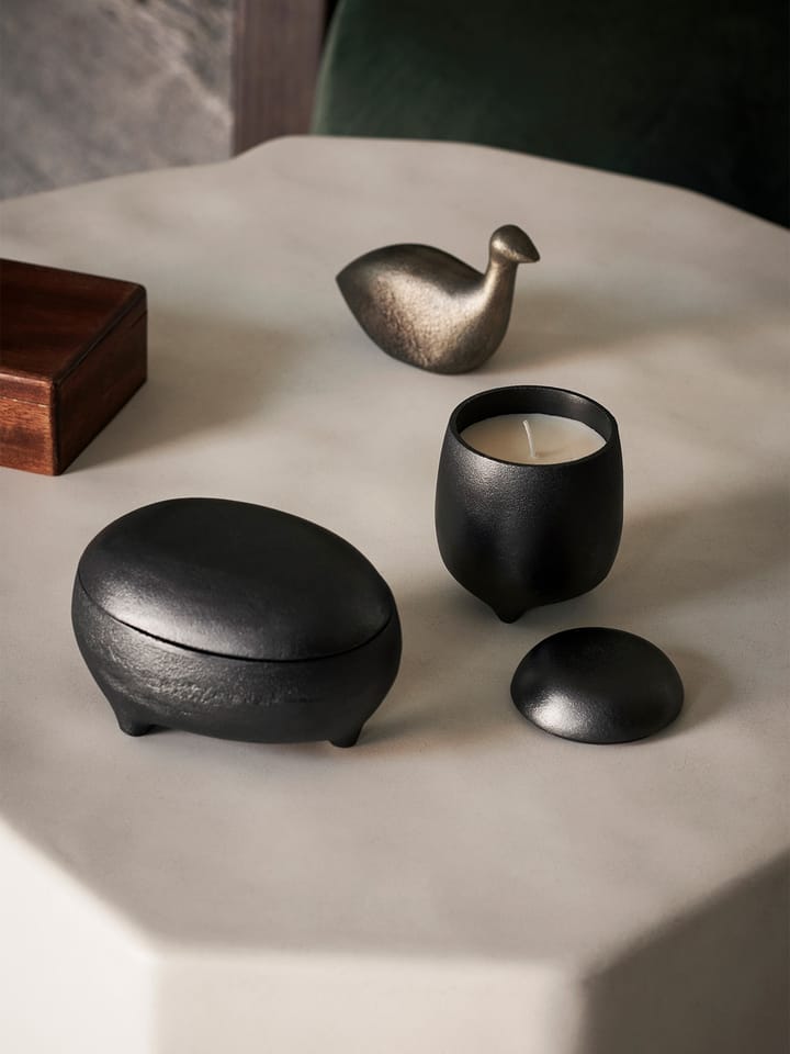 Evoke twin lys i beholder, Blackened Aluminium Ferm Living
