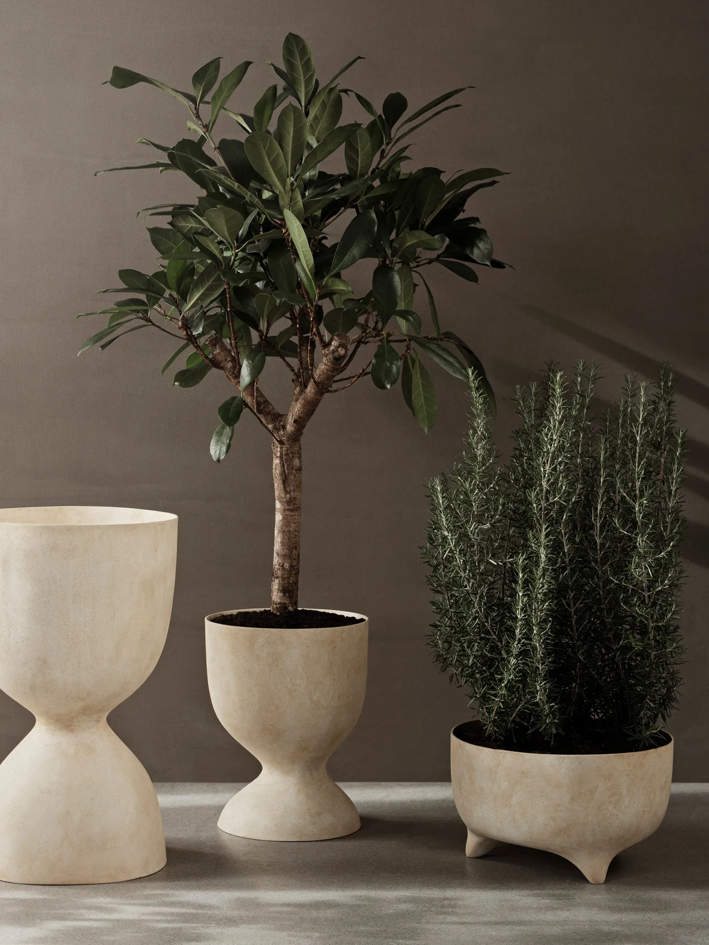 Evoke urtepotte 45 cm, Warm Sand Ferm Living