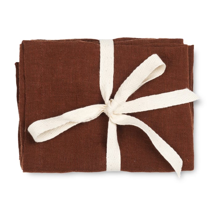 Ferm Living hørservietter 2-pak, Cinnamon Ferm Living