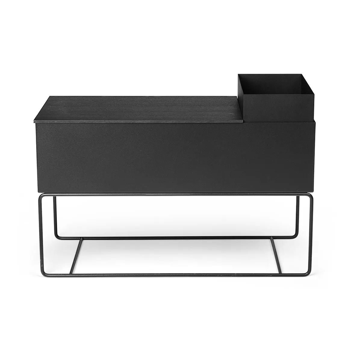 Ferm Living Plant Box bakke large 57,5 cm, Black Ferm Living