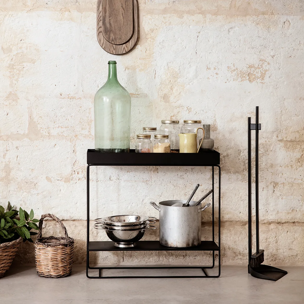 Ferm Living plant box konsolbord, Black Ferm Living