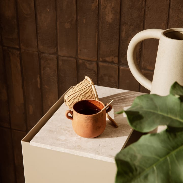 Ferm Living plant box marmorbakke, Beige Ferm Living