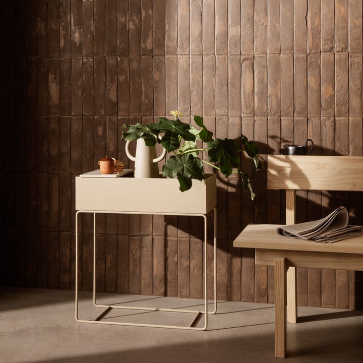 Ferm Living plant box marmorbakke, Beige Ferm Living