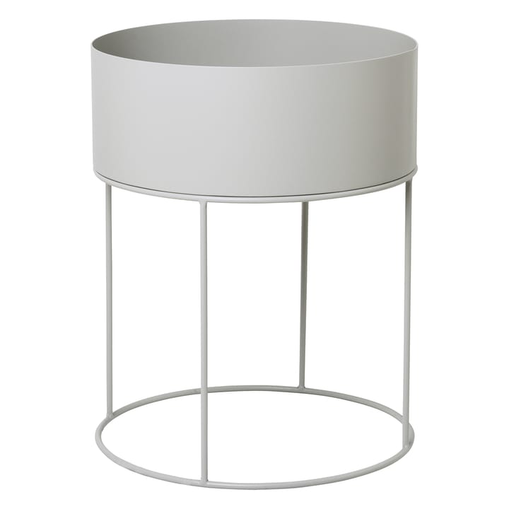 Ferm Living plant box rund - lysegrå - Ferm Living