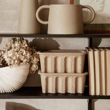 Ferm opbevaringsboks pap lille 2-pak - Brun - Ferm Living