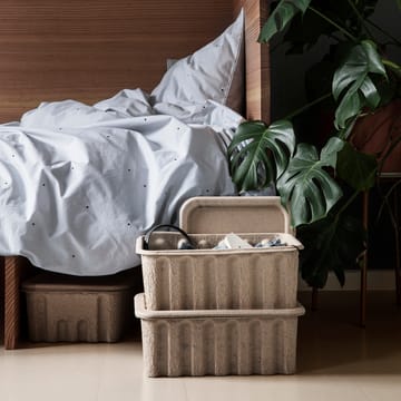 Ferm opbevaringsæsker i karton med låg 2-pak - Brun - Ferm Living
