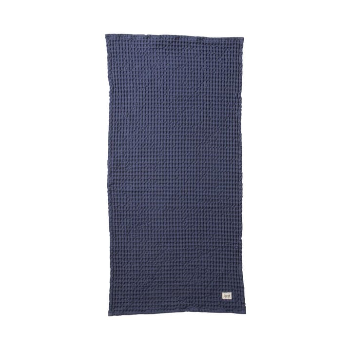 Ferm organisk håndklæde dark blue - 50 x 100 cm - ferm LIVING