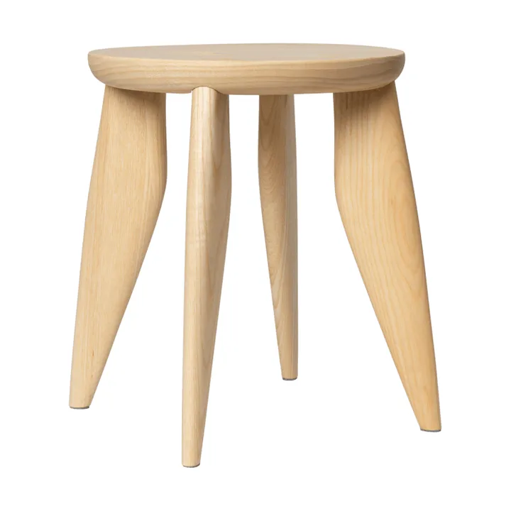 Feve kids rund skammel - Ubehandlet ask, Ø33x30 cm - Ferm Living
