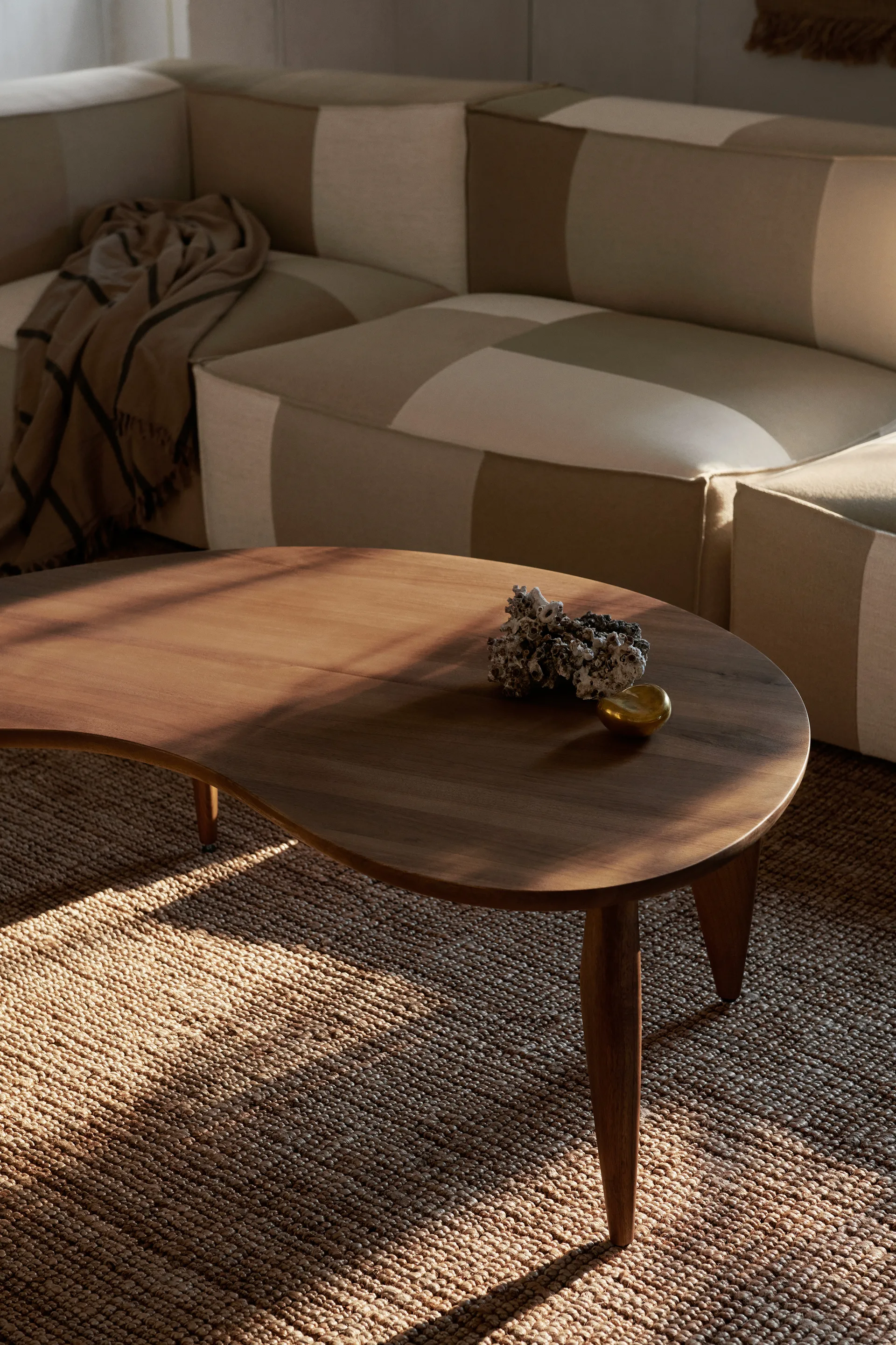Feve sofabord, Walnut Ferm Living