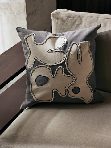 Figure pudebetræk 50x50 cm - Grey BlueI/Offwhite - Ferm Living