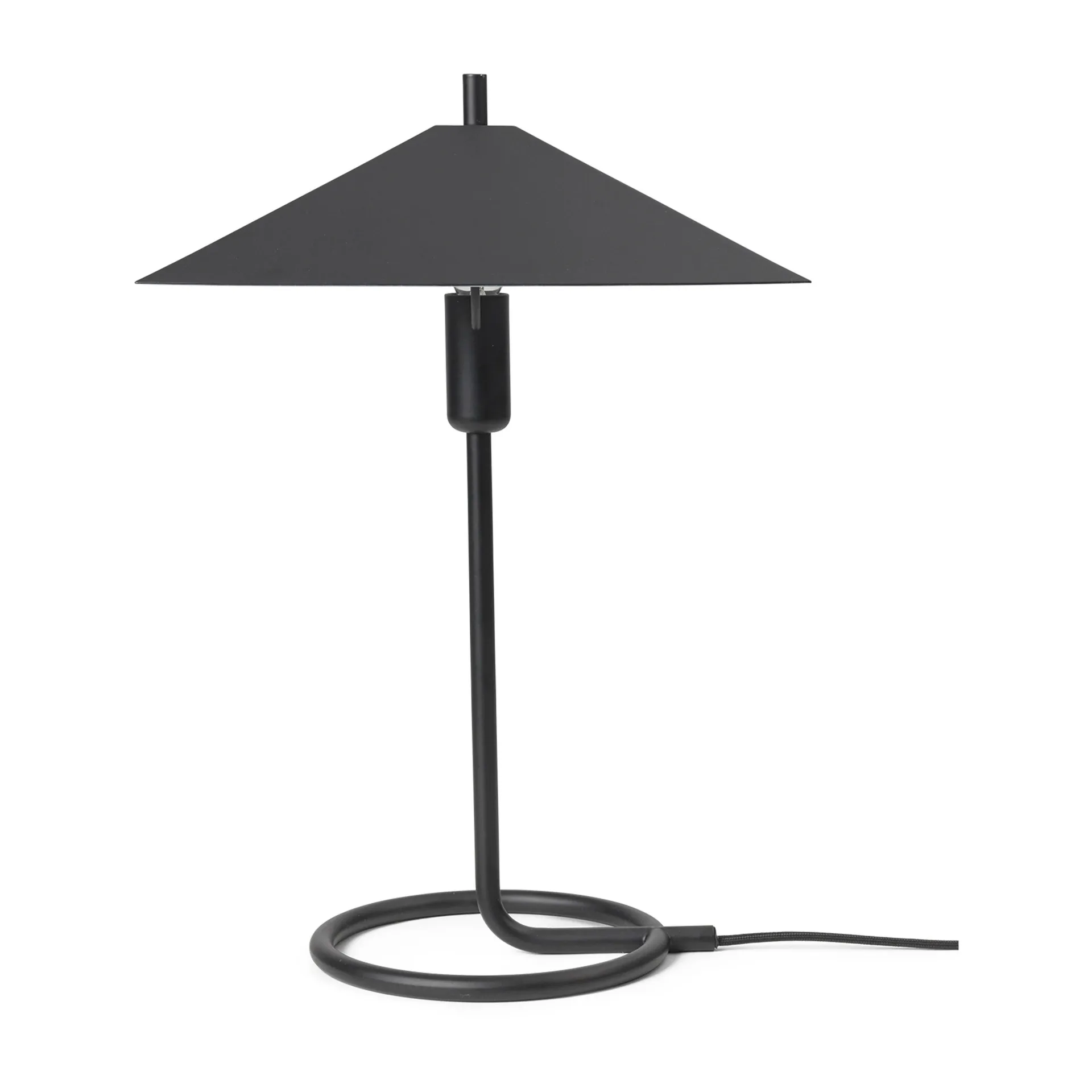 Filo square bordlampe, Black/Black Ferm Living