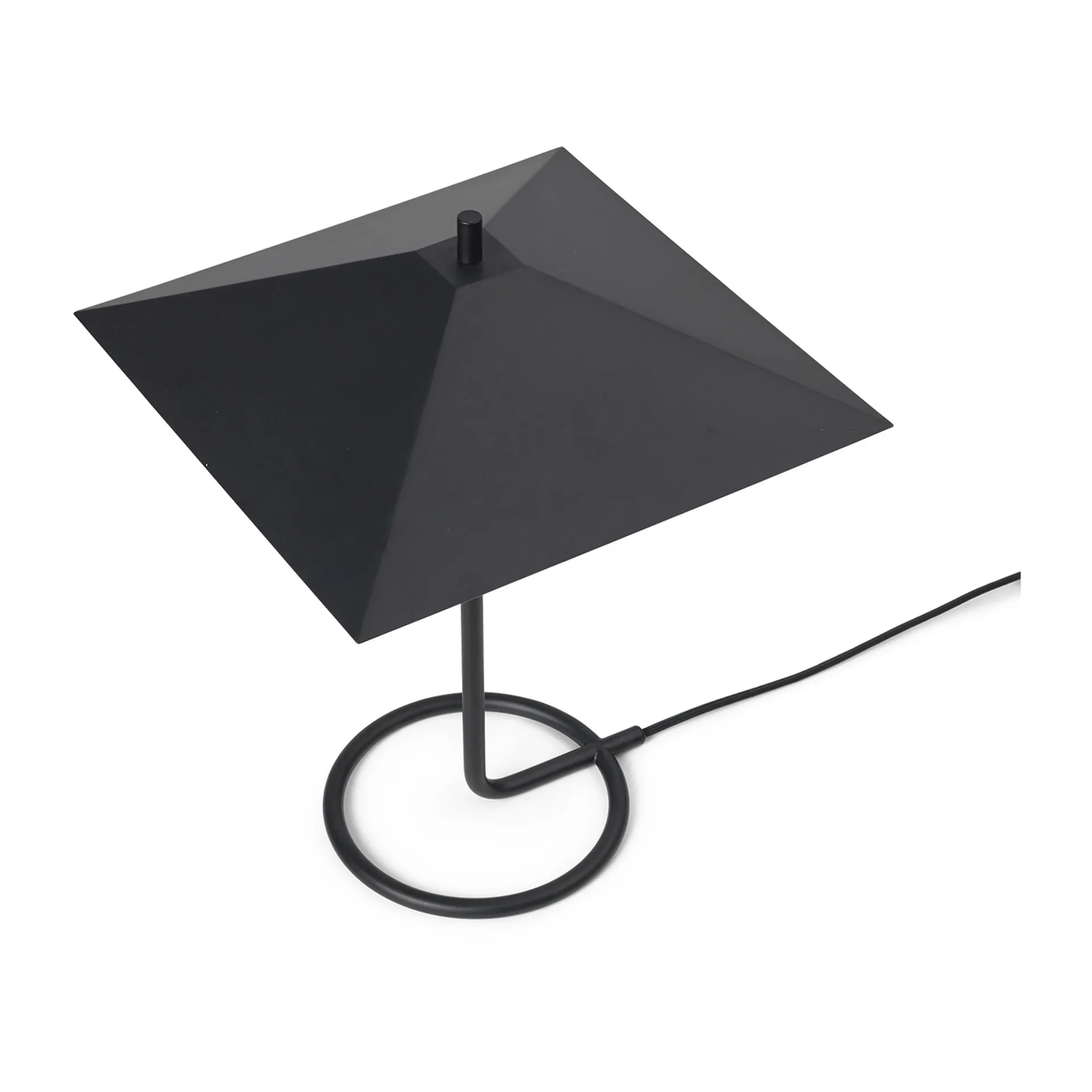 Filo square bordlampe, Black/Black Ferm Living