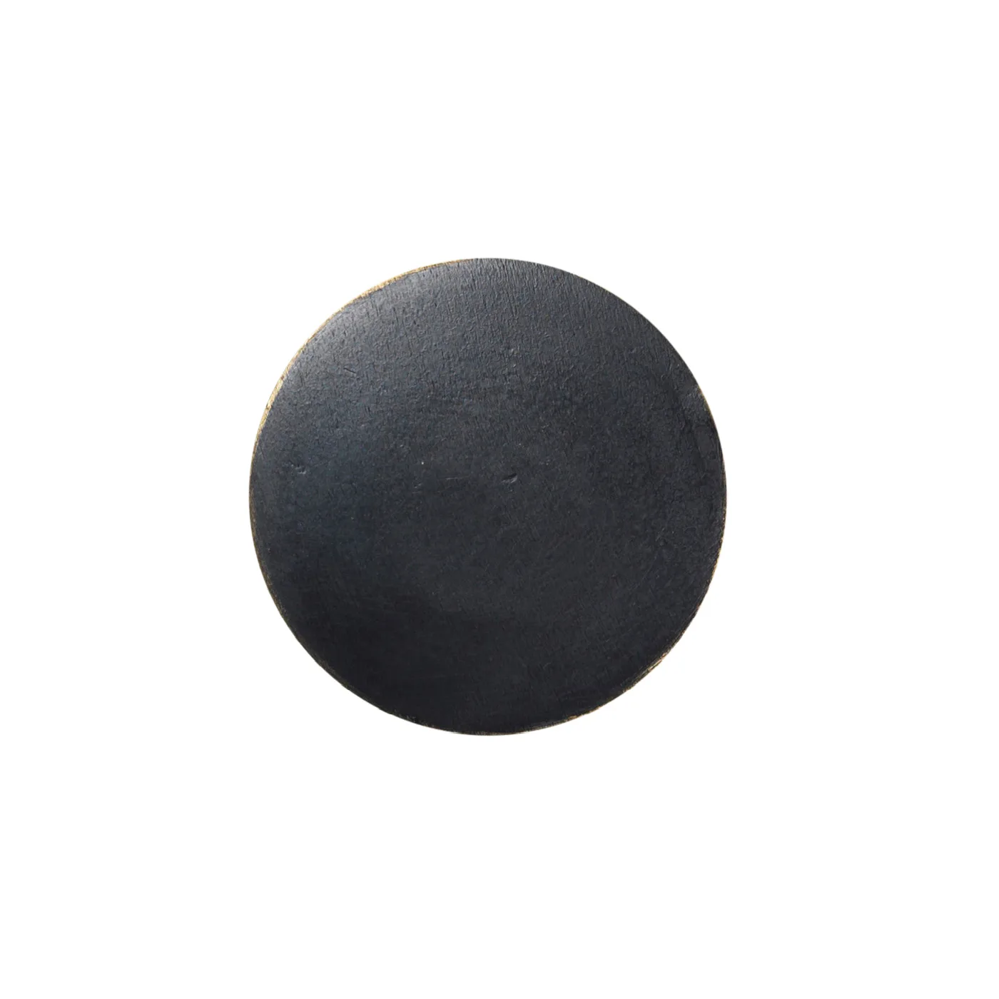 Flad Circle krog sort/messing, Ø4 cm Ferm Living