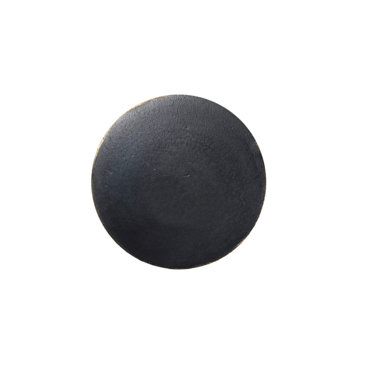 Flad Circle krog sort/messing, Ø4 cm Ferm Living