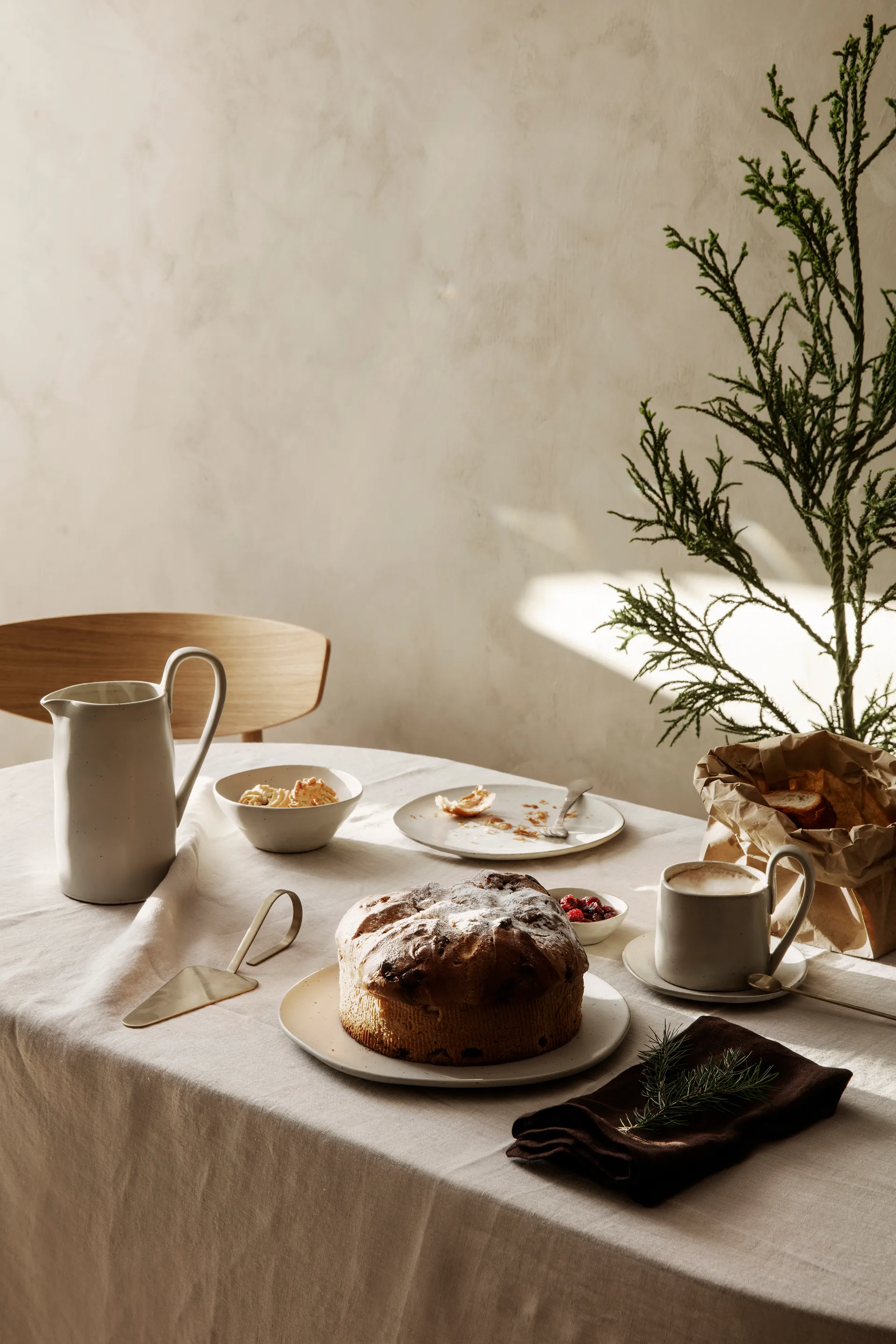 Flow asiet 15 cm, Offwhite speckle Ferm Living