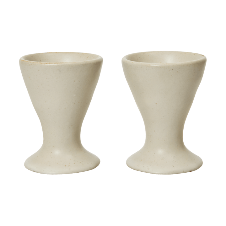 Flow æggebægre 2-pak - Off-white speckle - Ferm Living