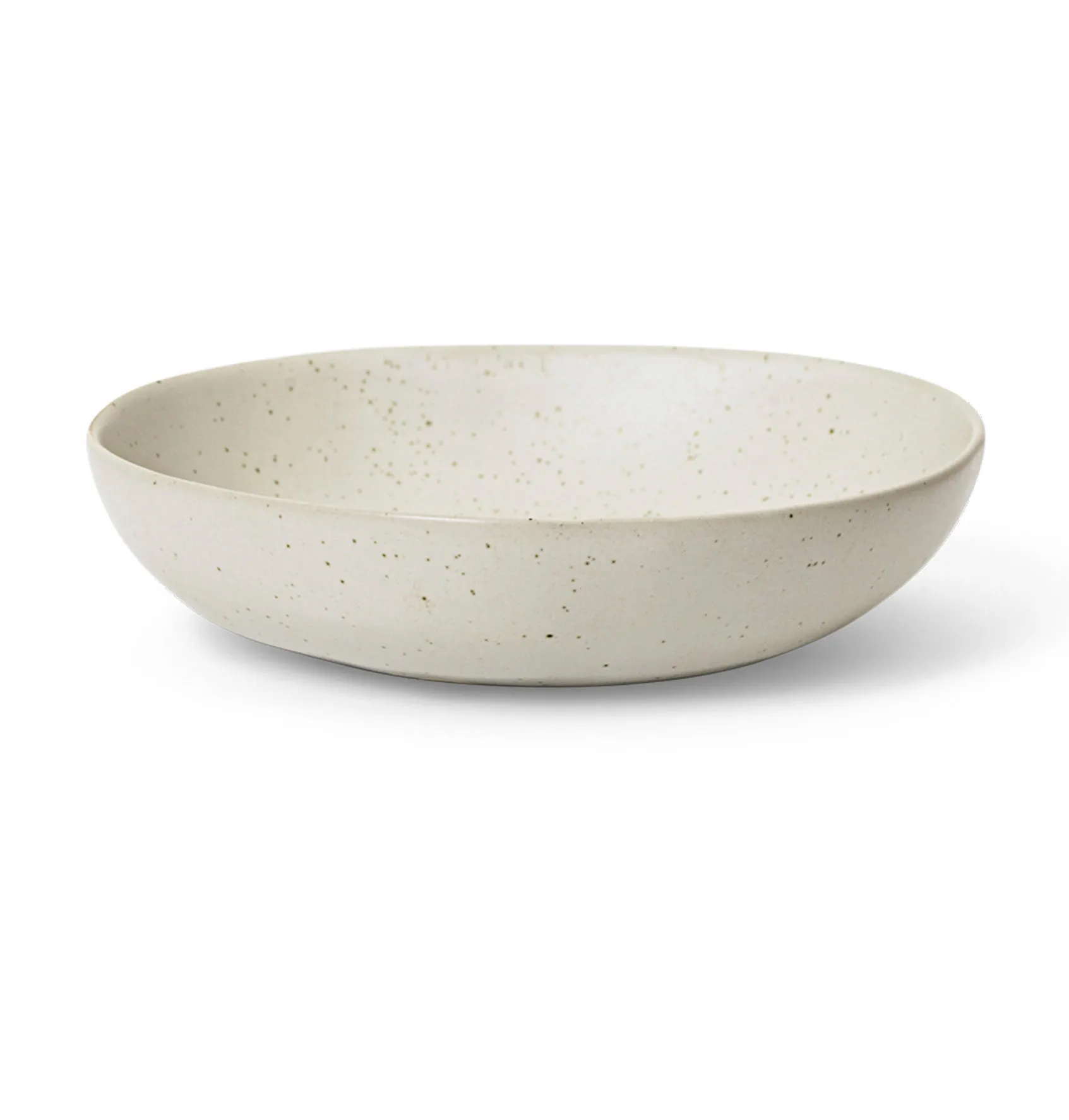 Flow skål large Ø19,5 cm, Offwhite speckle Ferm Living