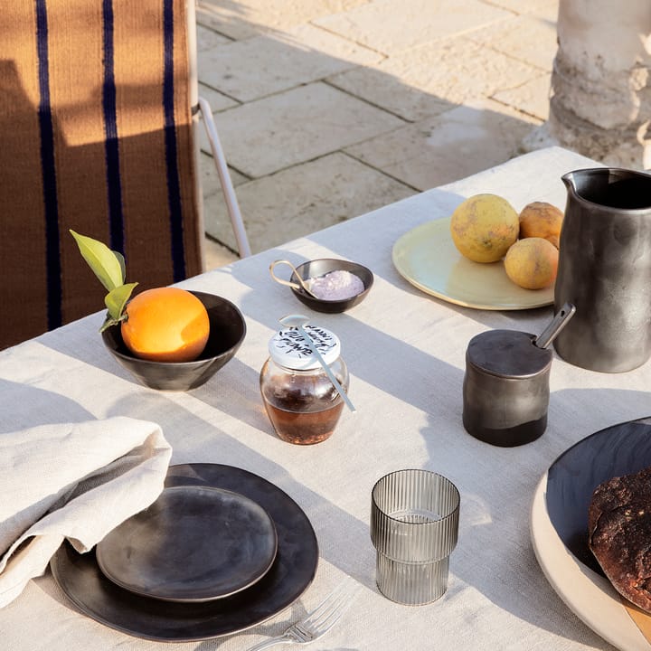 Flow syltekrukke med ske, Sort Ferm Living