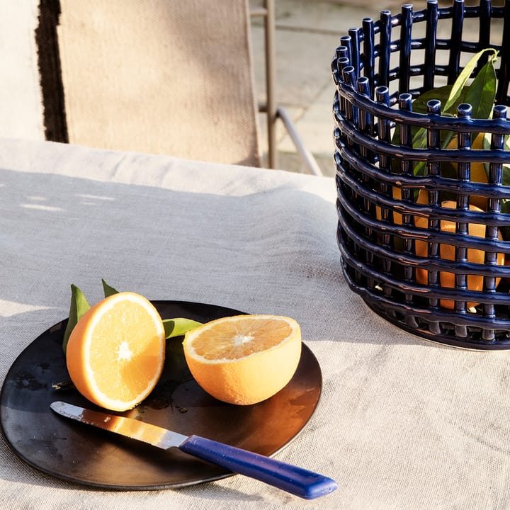 Flow tallerken 22 cm, Sort Ferm Living