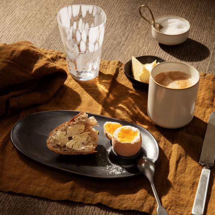 Flow tallerken til morgenmad 14x23,5 cm, Black Ferm Living