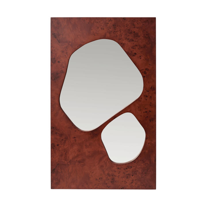 Folia spejl - Dark stained burl, 82 cm - Ferm Living