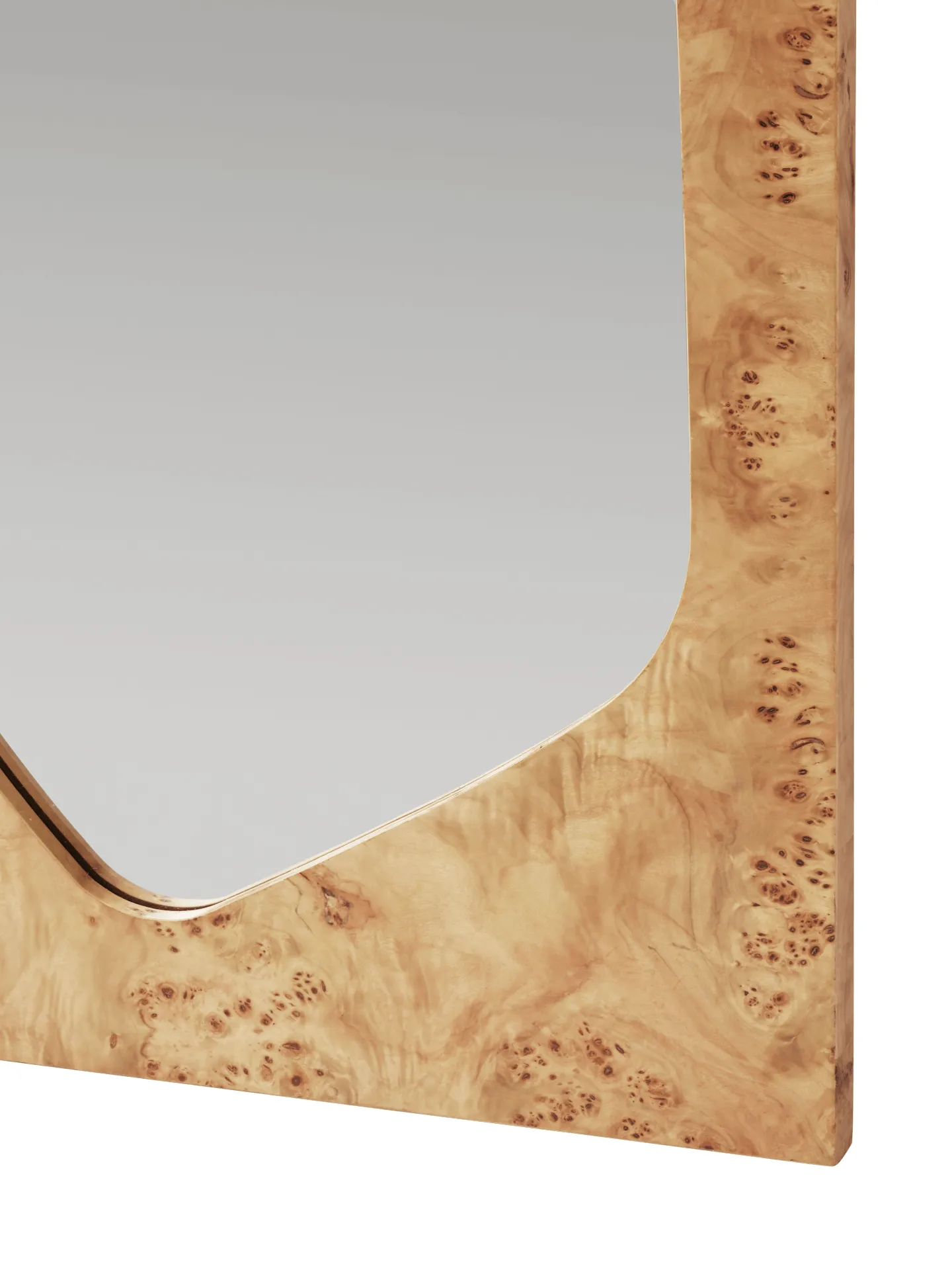 Folia spejl, Natural burl, 135 cm Ferm Living