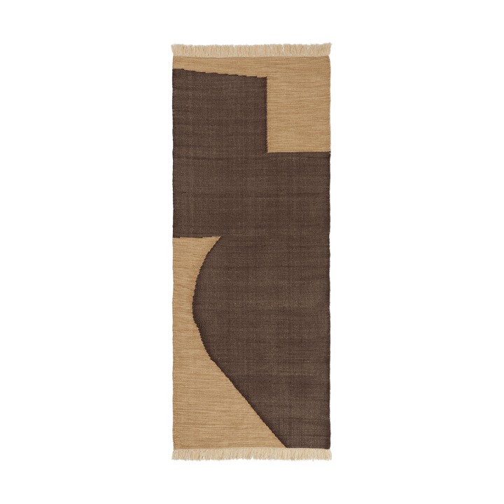 Forene entrétæppe - Tan-Chocolate, 80x200 cm - Ferm Living
