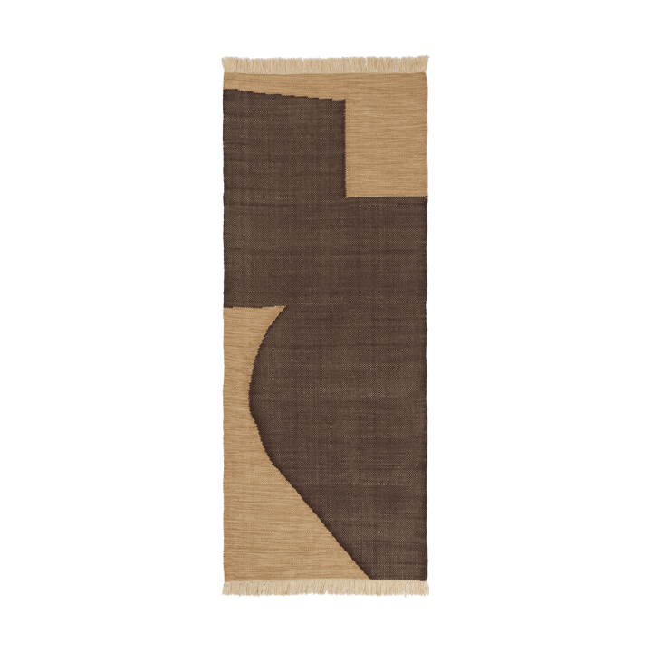 Forene entrétæppe - Tan-Chocolate, 80x200 cm - Ferm LIVING