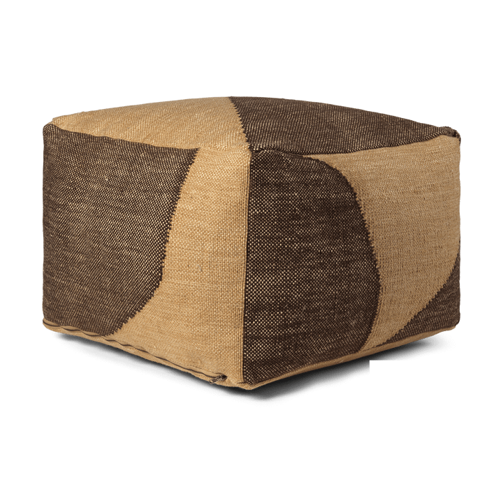 Forene square pouf siddepuf 60x60x40 cm - Tan-Chocolate - Ferm Living