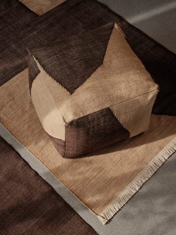 Forene square pouf siddepuf 60x60x40 cm - Tan-Chocolate - Ferm Living