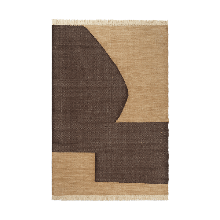 Forene tæppe - Tan-Chocolate, 140x200 cm - Ferm Living