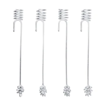 Forest lysholder til juletræ 4-pak - Silver - Ferm Living