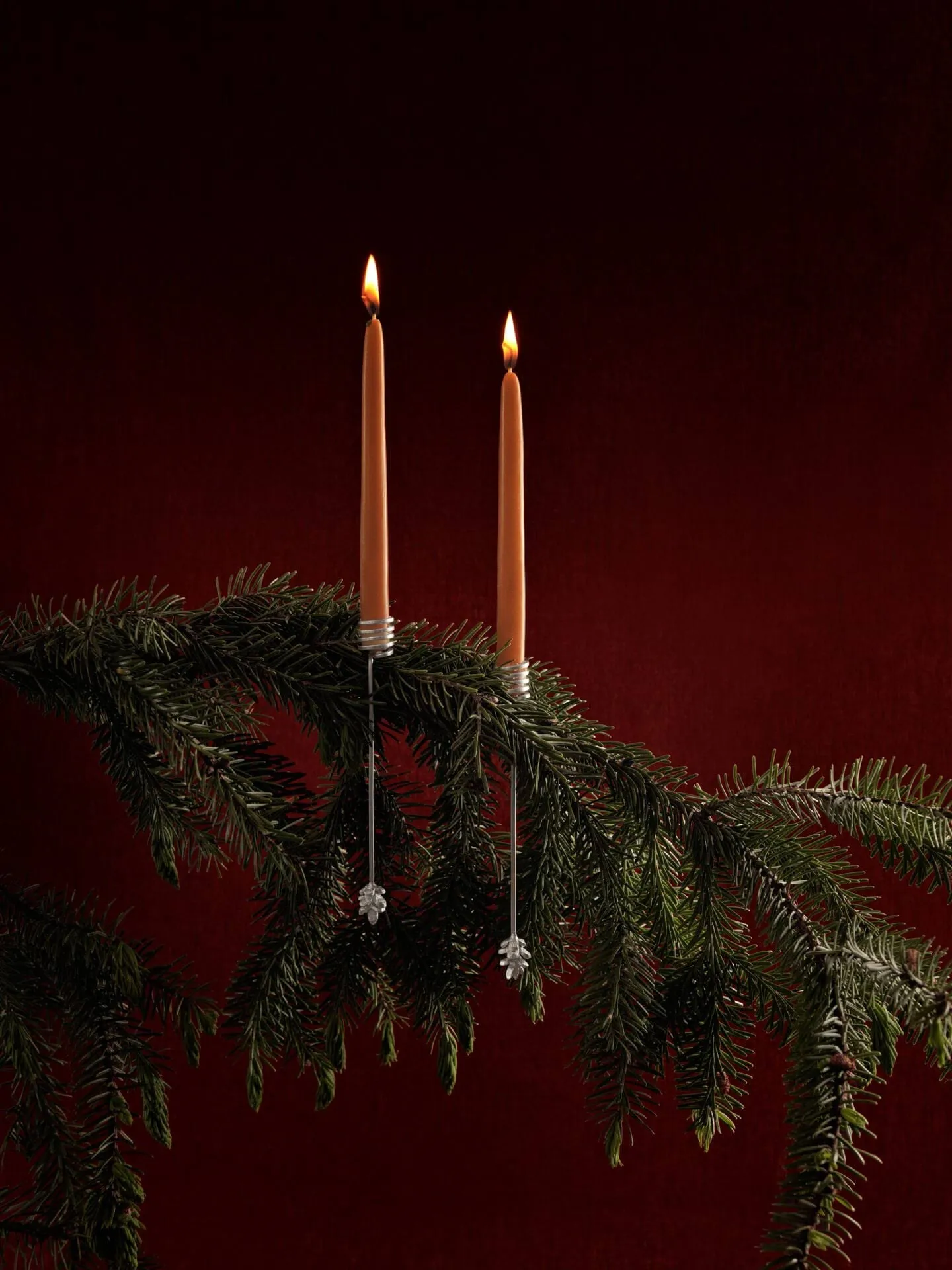 Forest lysholder til juletræ 4-pak, Silver Ferm Living