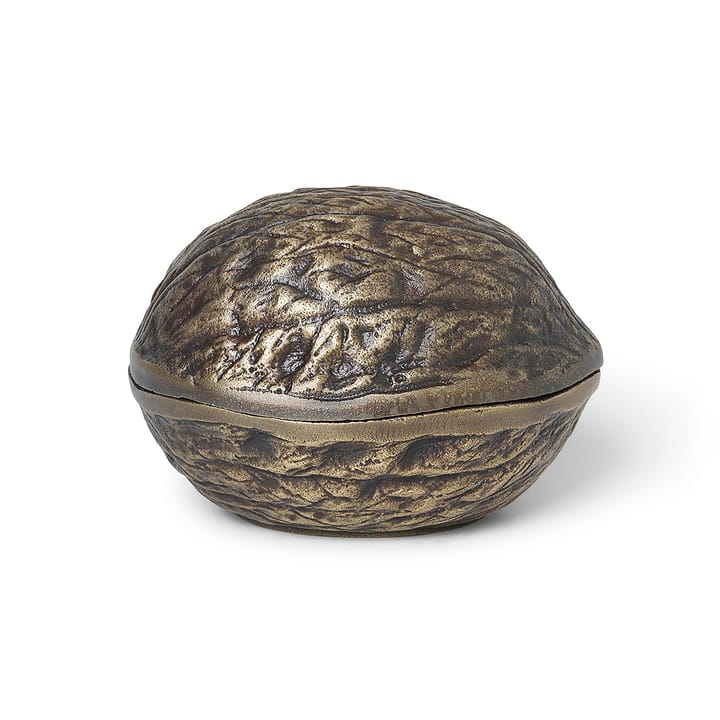 Forest nut box nøddeskål med låg 7,5 cm
 - Antik messing - ferm LIVING