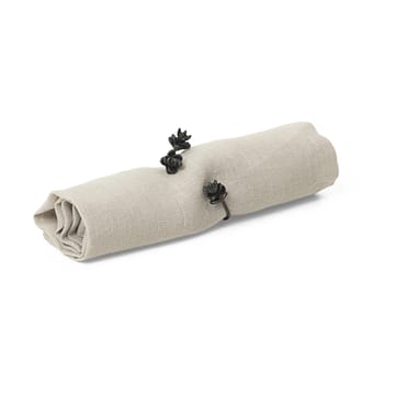 Forest servietringe 4-pak - Black brass - Ferm Living