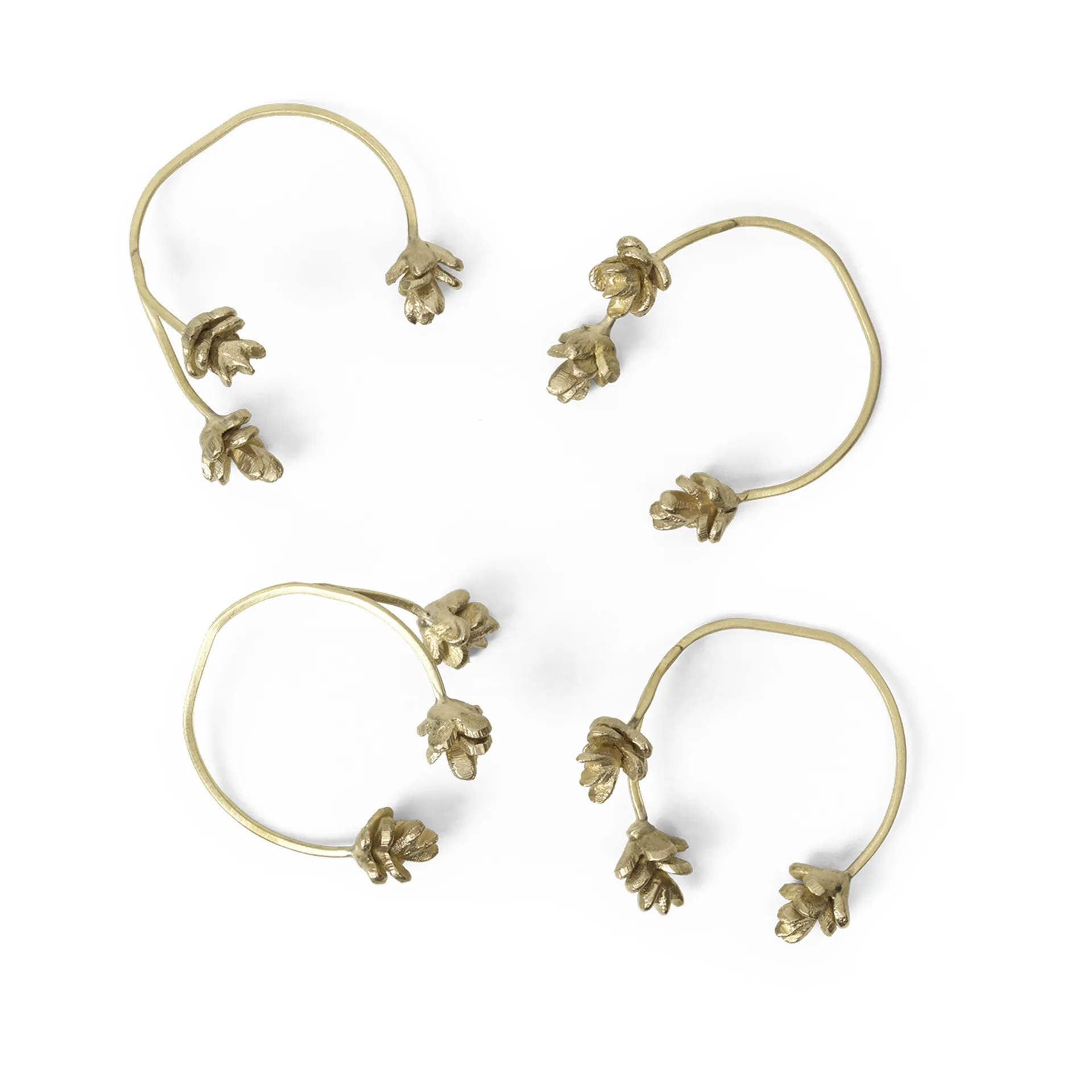 Forest servietringe 4-pak, Brass Ferm Living