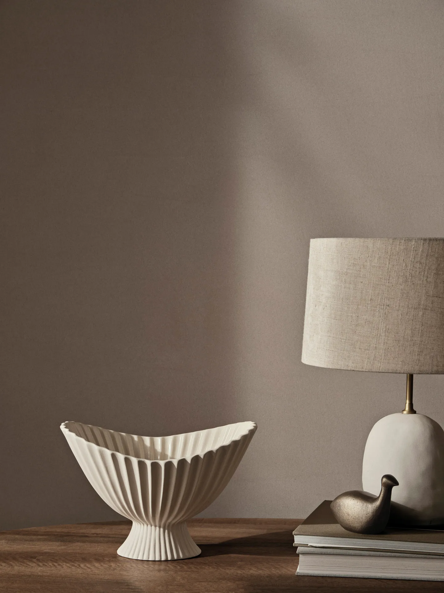 Fountain skål 28 cm, Off-white Ferm Living